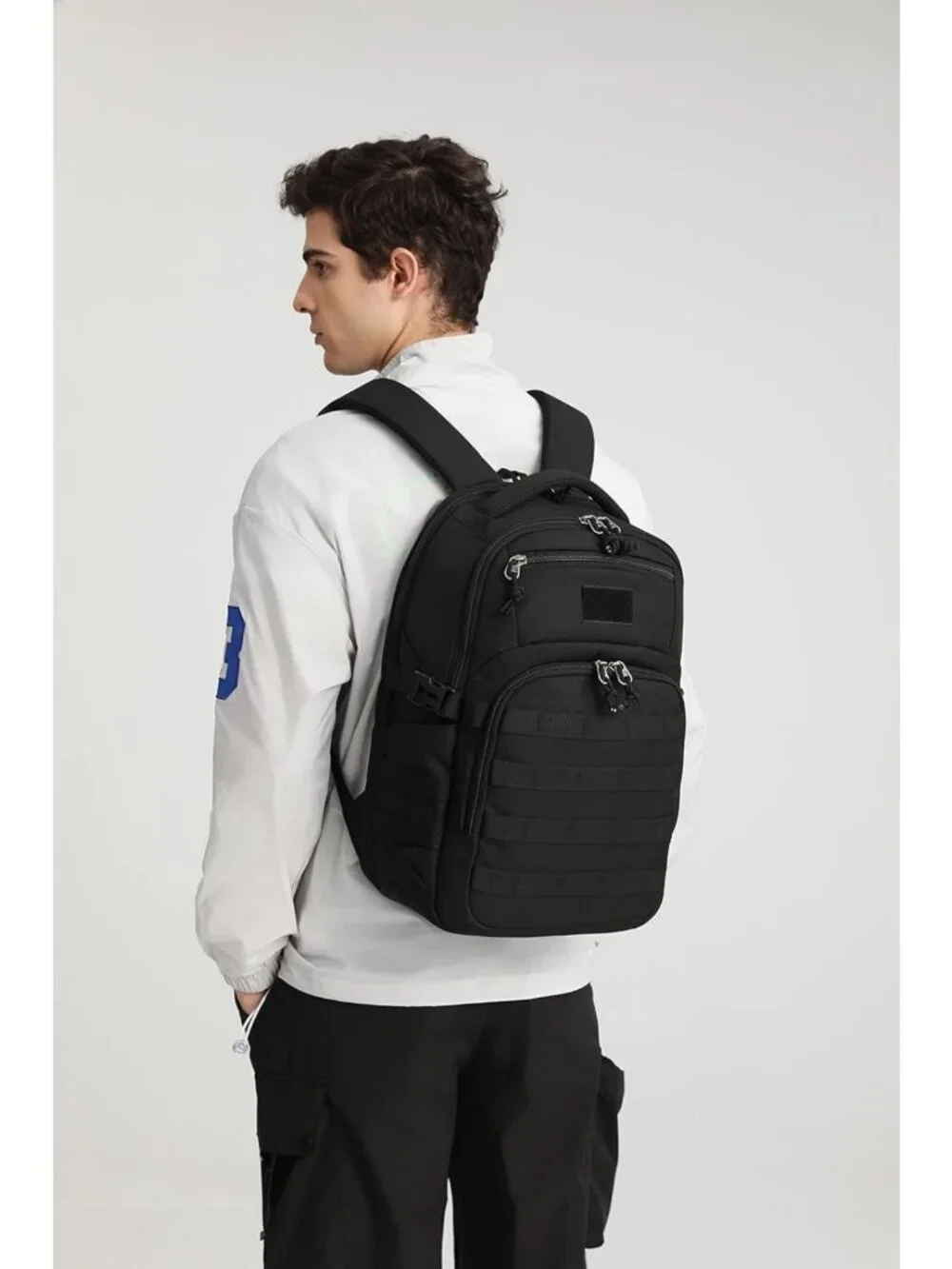 Tactical Military Backpack for Men - Small Black Assault Bag, Outdoor Gear